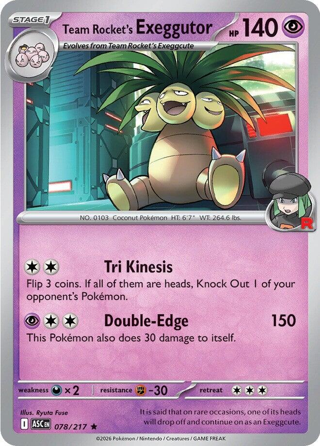 Team Rocket's Exeggutor (078/217) [Mega Evolution: Ascended Heroes] | Exor Games Dartmouth