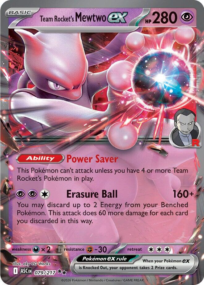 Team Rocket's Mewtwo ex (079/217) [Mega Evolution: Ascended Heroes] | Exor Games Dartmouth