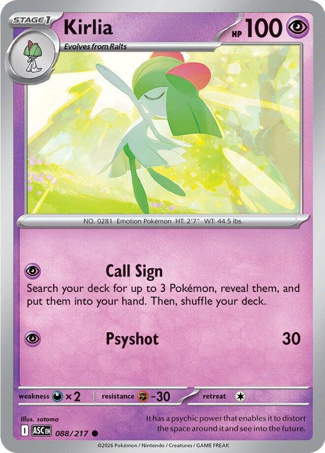 Kirlia (088/217) [Mega Evolution: Ascended Heroes] | Exor Games Dartmouth