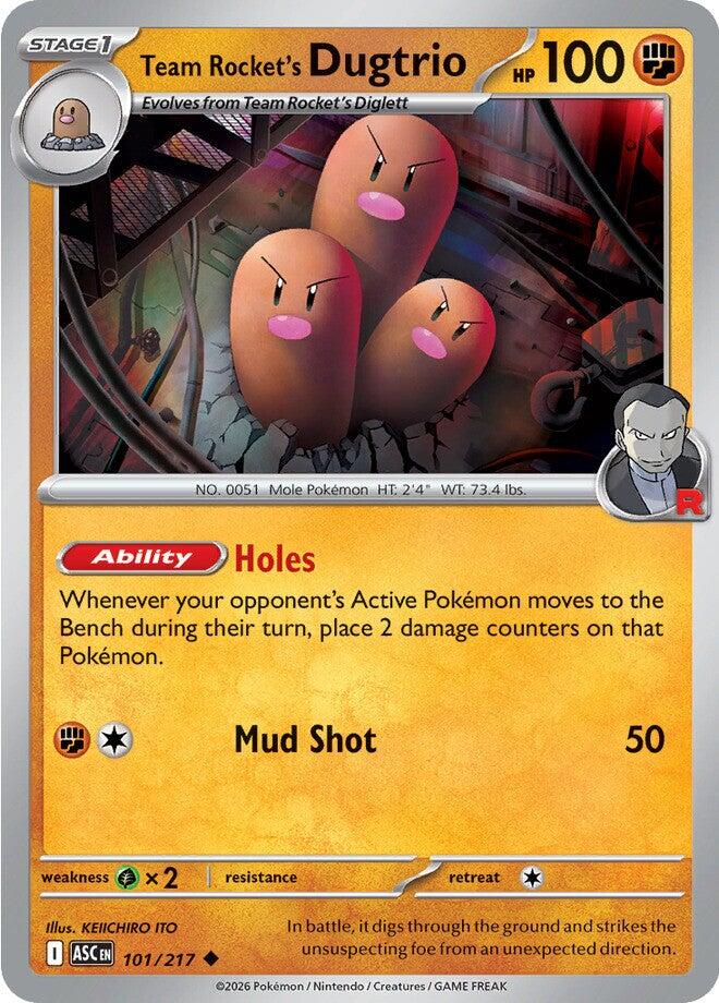 Team Rocket's Dugtrio (101/217) [Mega Evolution: Ascended Heroes] | Exor Games Dartmouth
