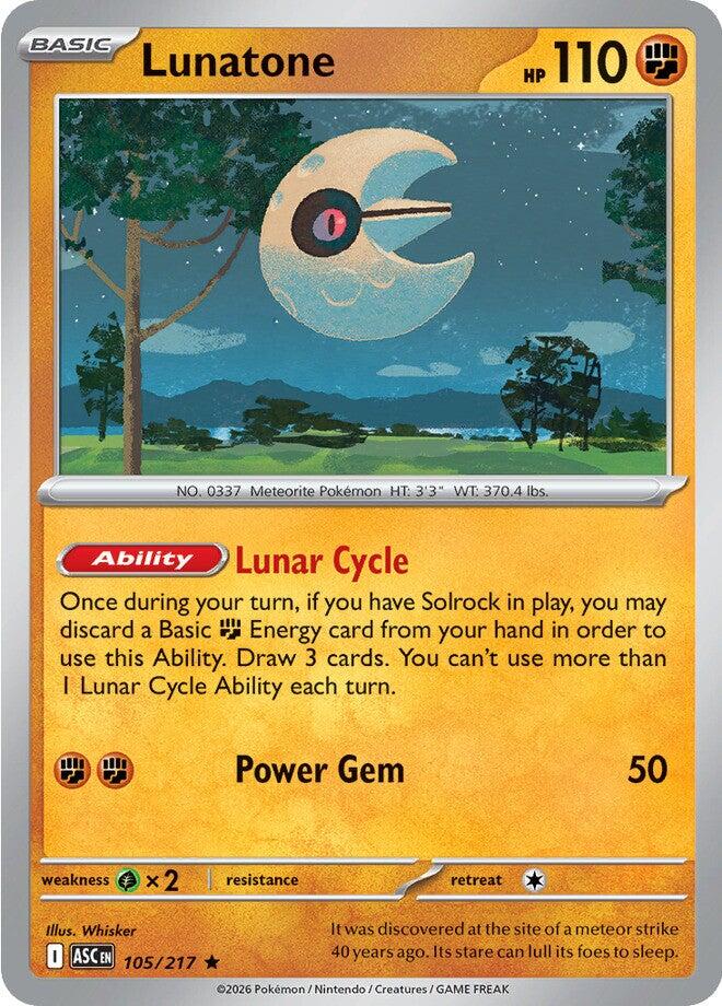 Lunatone (105/217) [Mega Evolution: Ascended Heroes] | Exor Games Dartmouth