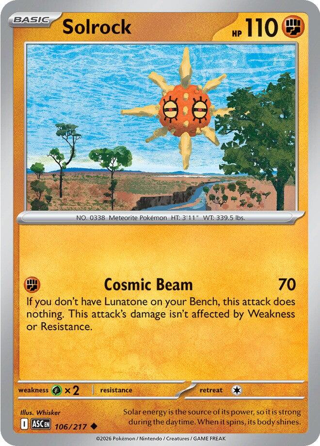 Solrock (106/217) [Mega Evolution: Ascended Heroes] | Exor Games Dartmouth