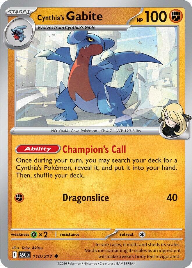 Cynthia's Gabite (110/217) [Mega Evolution: Ascended Heroes] | Exor Games Dartmouth
