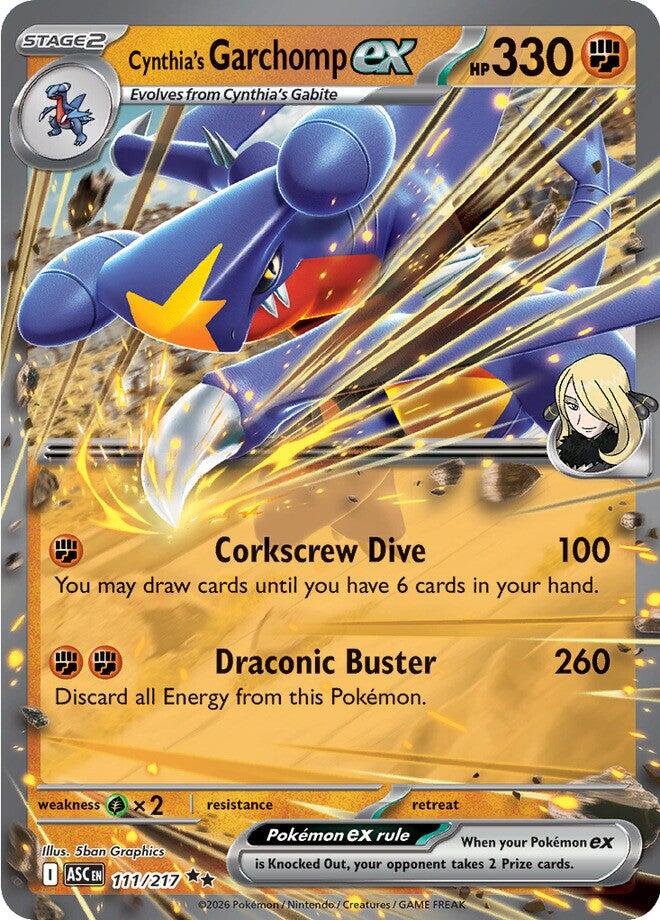 Cynthia's Garchomp ex (111/217) [Mega Evolution: Ascended Heroes] | Exor Games Dartmouth