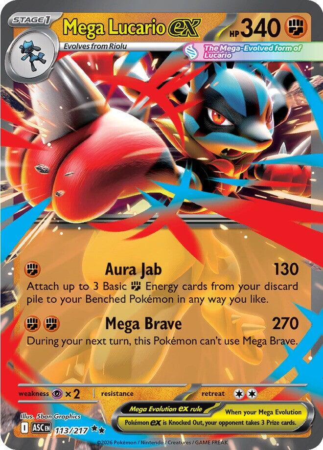 Mega Lucario ex (113/217) [Mega Evolution: Ascended Heroes] | Exor Games Dartmouth