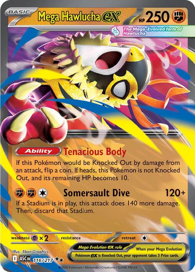 Mega Hawlucha ex (116/217) [Mega Evolution: Ascended Heroes] | Exor Games Dartmouth