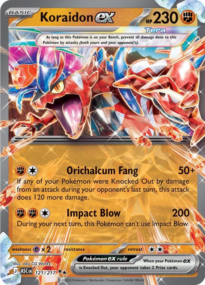 Koraidon ex (121/217) [Mega Evolution: Ascended Heroes] | Exor Games Dartmouth