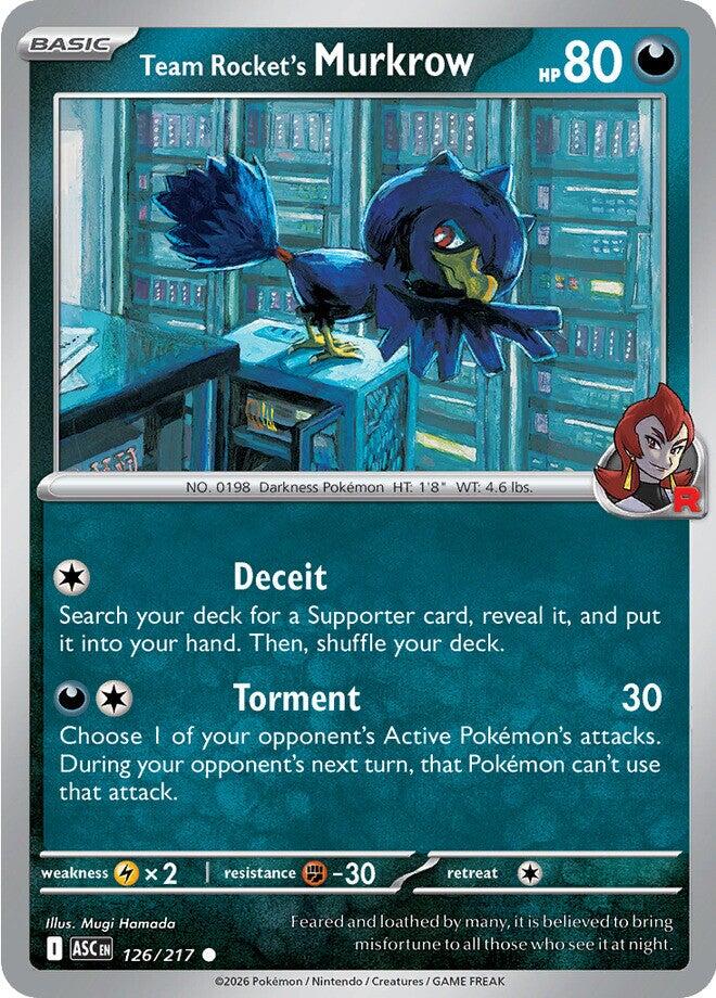 Team Rocket's Murkrow (126/217) [Mega Evolution: Ascended Heroes] | Exor Games Dartmouth