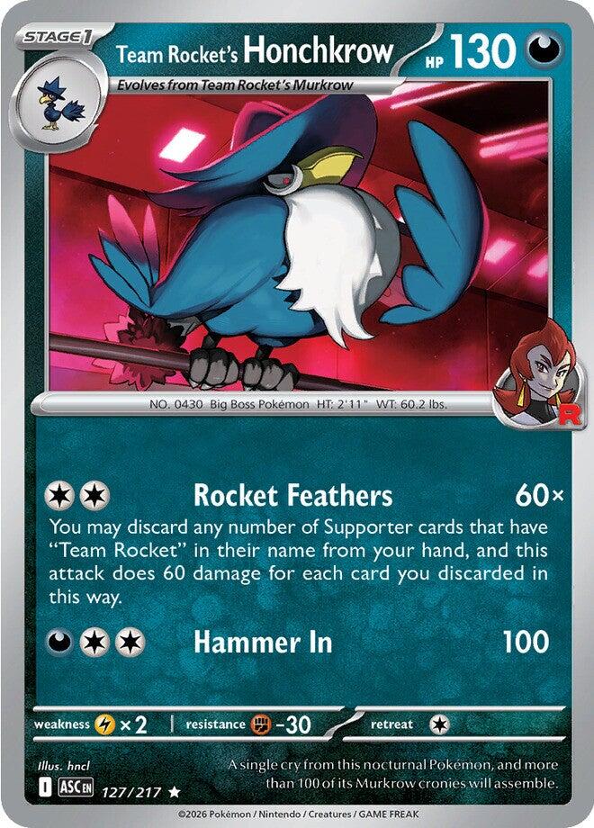 Team Rocket's Honchkrow (127/217) [Mega Evolution: Ascended Heroes] | Exor Games Dartmouth