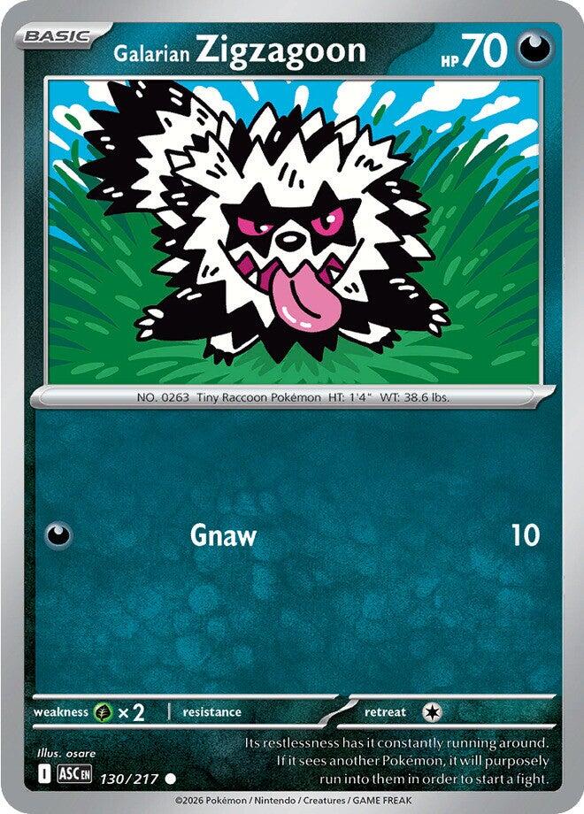 Galarian Zigzagoon (130/217) [Mega Evolution: Ascended Heroes] | Exor Games Dartmouth