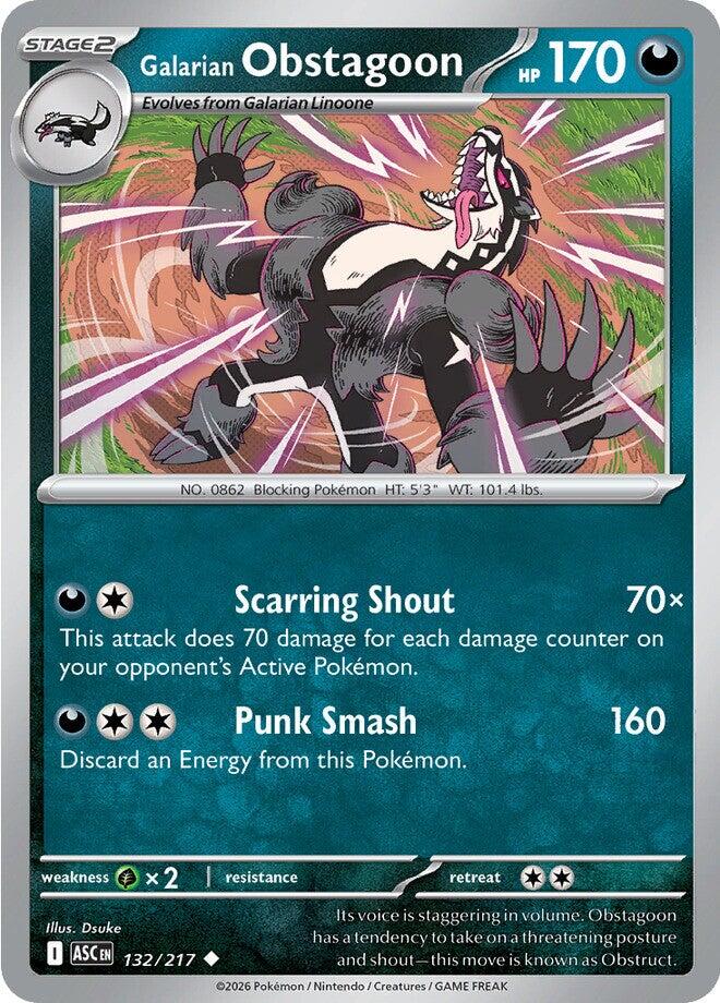 Galarian Obstagoon (132/217) [Mega Evolution: Ascended Heroes] | Exor Games Dartmouth
