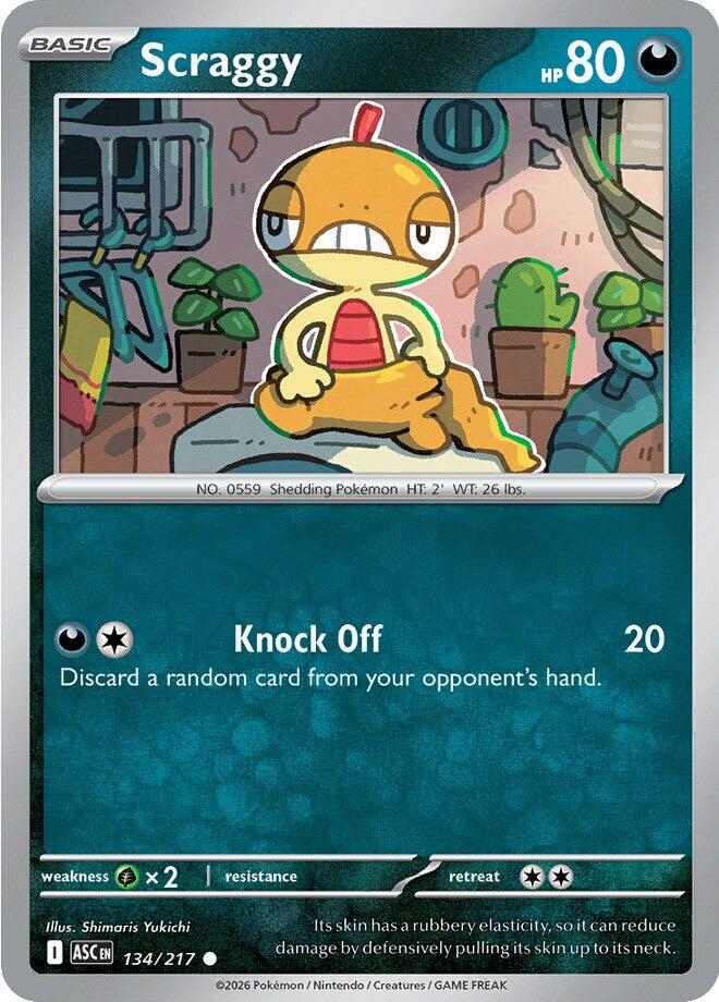 Scraggy (134/217) [Mega Evolution: Ascended Heroes] | Exor Games Dartmouth