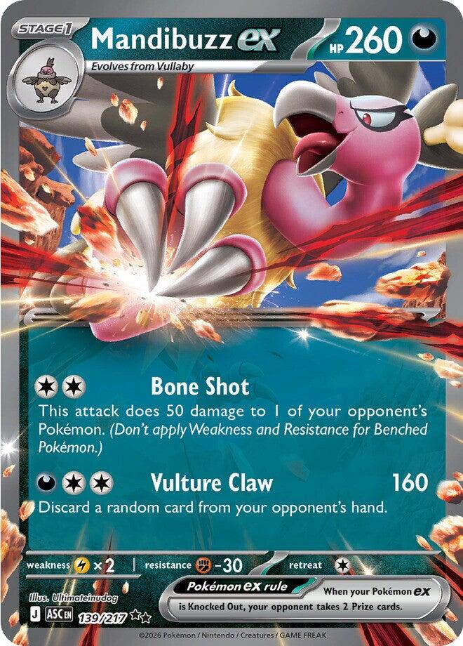 Mandibuzz ex (139/217) [Mega Evolution: Ascended Heroes] | Exor Games Dartmouth