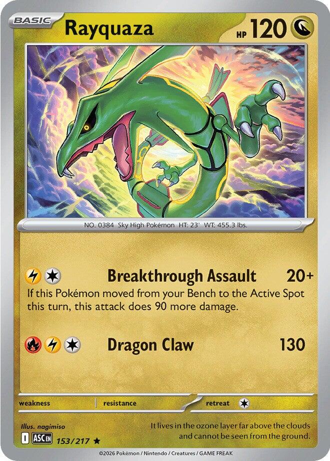 Rayquaza (153/217) [Mega Evolution: Ascended Heroes] | Exor Games Dartmouth