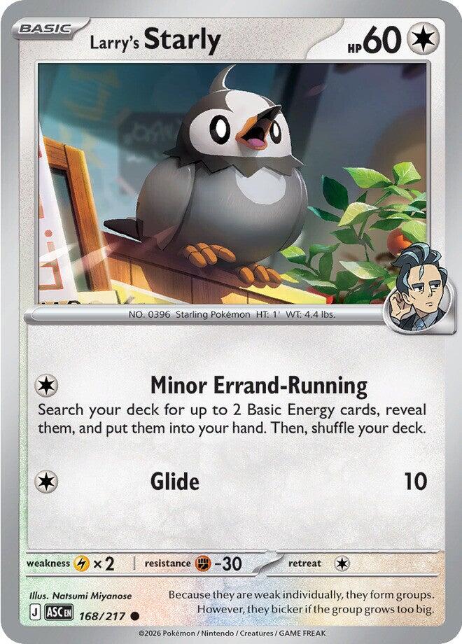 Larry's Starly (168/217) [Mega Evolution: Ascended Heroes] | Exor Games Dartmouth