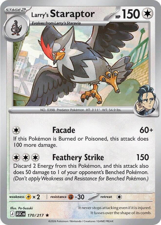 Larry's Staraptor (170/217) [Mega Evolution: Ascended Heroes] | Exor Games Dartmouth