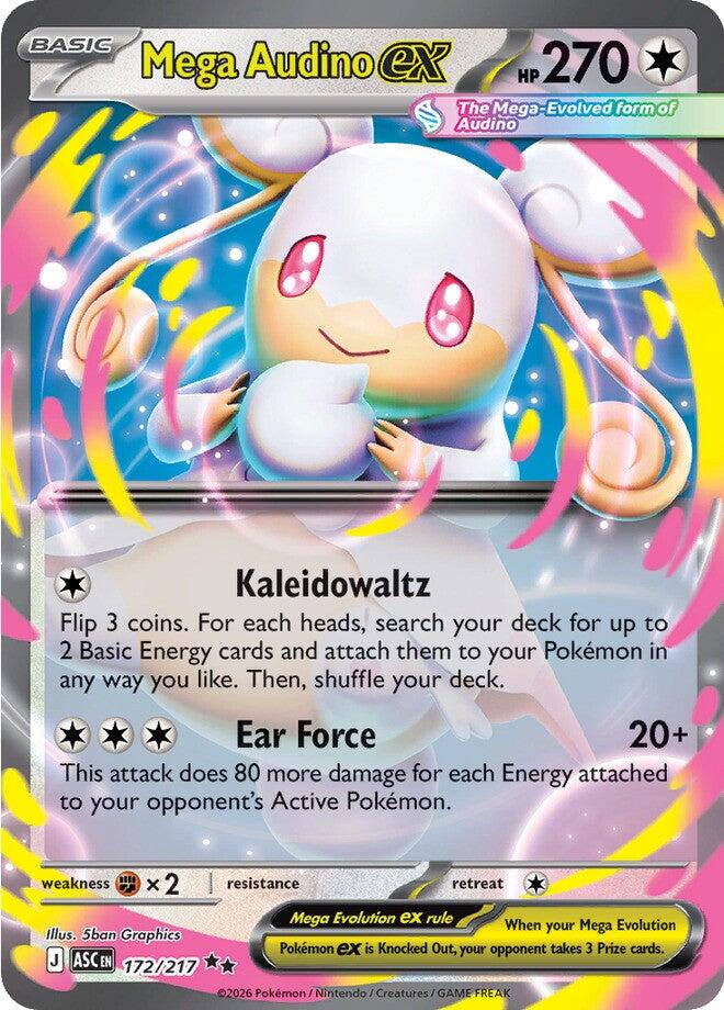 Mega Audino ex (172/217) [Mega Evolution: Ascended Heroes] | Exor Games Dartmouth
