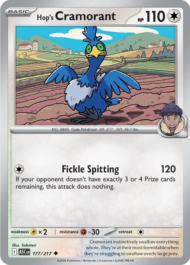 Hop's Cramorant (177/217) [Mega Evolution: Ascended Heroes] | Exor Games Dartmouth