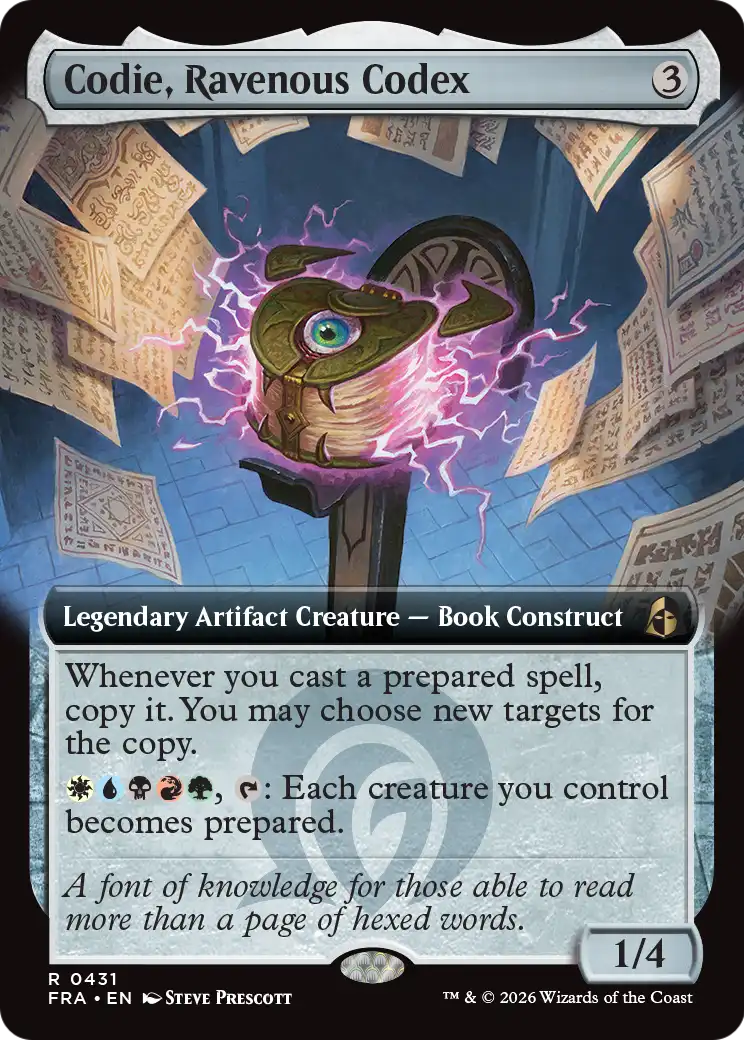Codie, Ravenous Codex (Extended Art) [Reality Fracture] | Exor Games Dartmouth