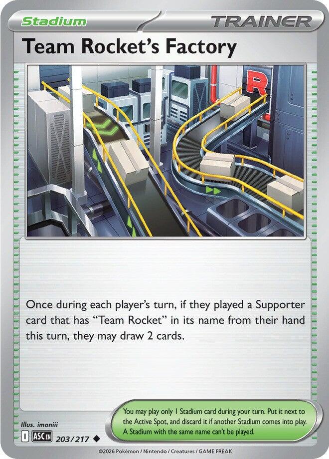Team Rocket's Factory (203/217) [Mega Evolution: Ascended Heroes] | Exor Games Dartmouth