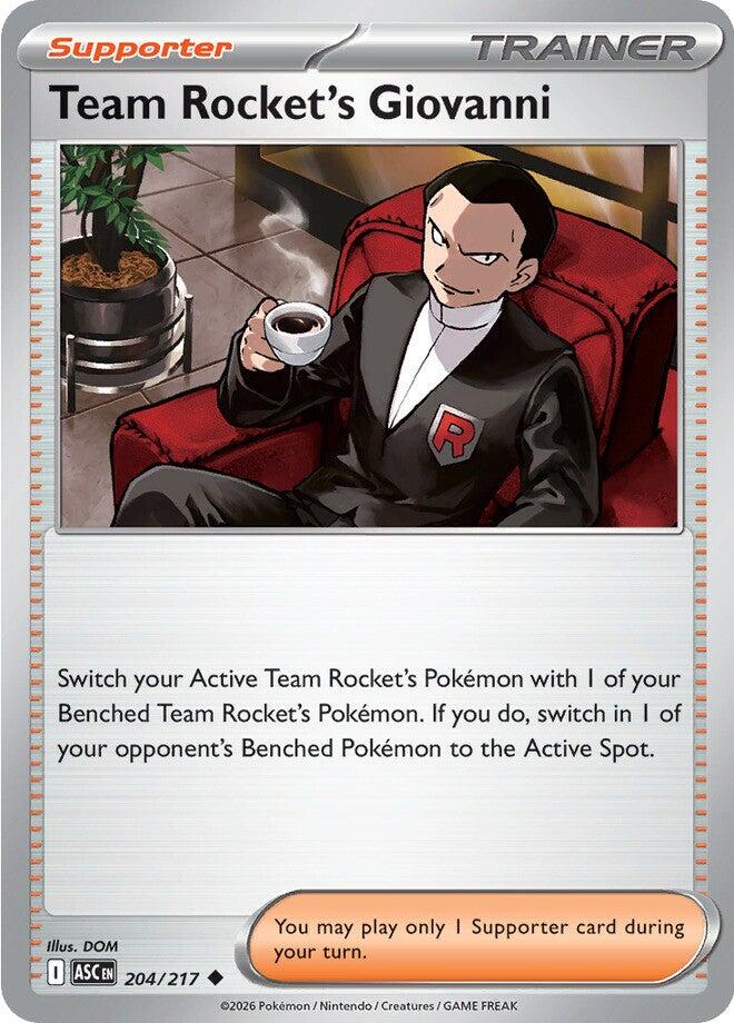 Team Rocket's Giovanni (204/217) [Mega Evolution: Ascended Heroes] | Exor Games Dartmouth
