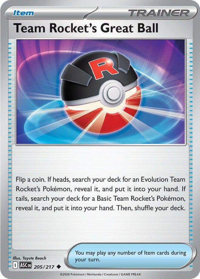 Team Rocket's Great Ball (205/217) [Mega Evolution: Ascended Heroes] | Exor Games Dartmouth