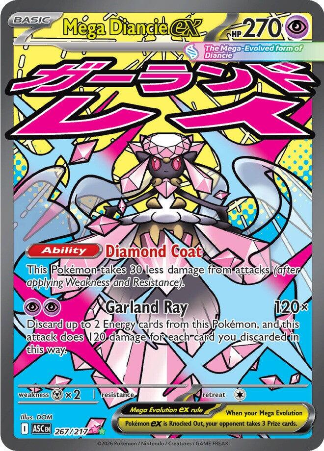 Mega Diancie ex (267/217) [Mega Evolution: Ascended Heroes] | Exor Games Dartmouth