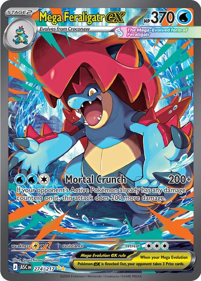 Mega Feraligatr ex (274/217) [Mega Evolution: Ascended Heroes] | Exor Games Dartmouth