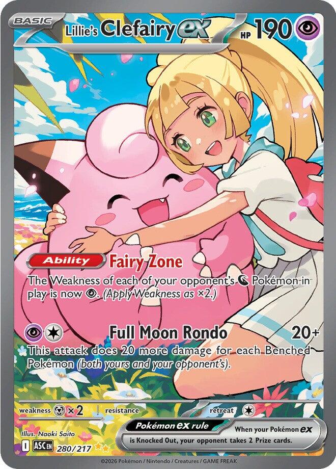 Lillie's Clefairy ex (280/217) [Mega Evolution: Ascended Heroes] | Exor Games Dartmouth