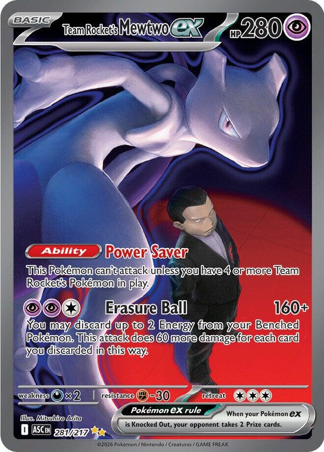 Team Rocket's Mewtwo ex (281/217) [Mega Evolution: Ascended Heroes] | Exor Games Dartmouth