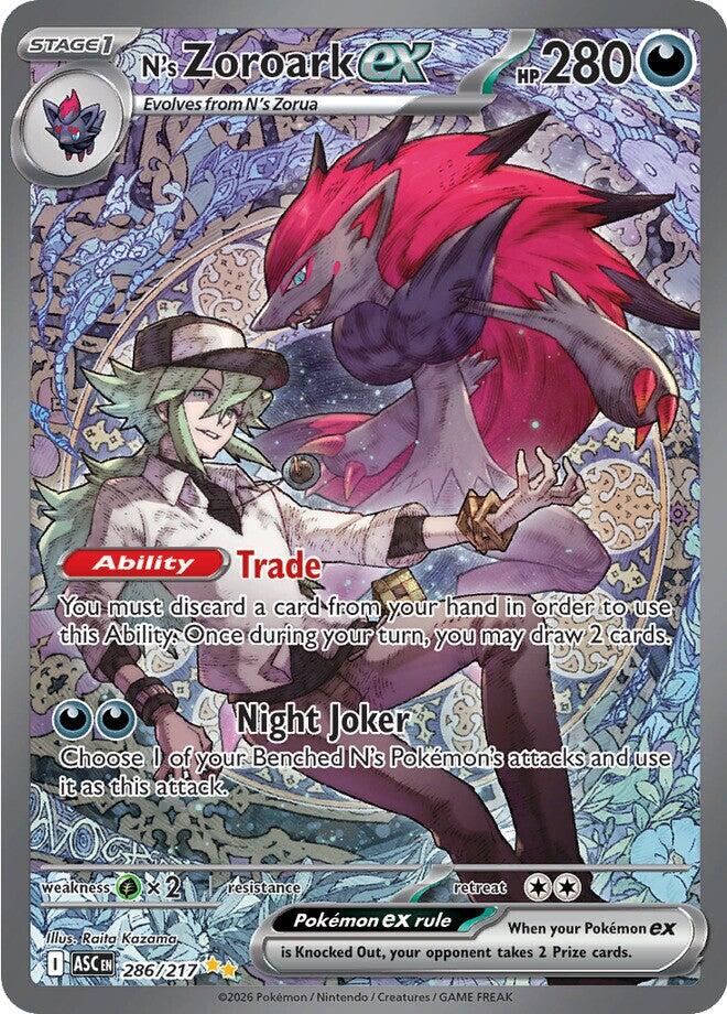 N's Zoroark ex (286/217) [Mega Evolution: Ascended Heroes] | Exor Games Dartmouth