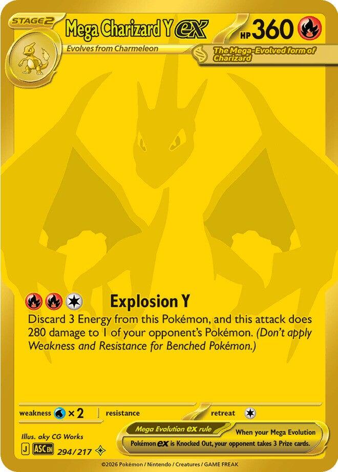 Mega Charizard Y ex (294/217) [Mega Evolution: Ascended Heroes] | Exor Games Dartmouth