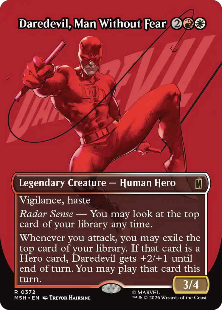 Daredevil, Man Without Fear (Borderless) (0372) [Marvel Super Heroes] | Exor Games Dartmouth
