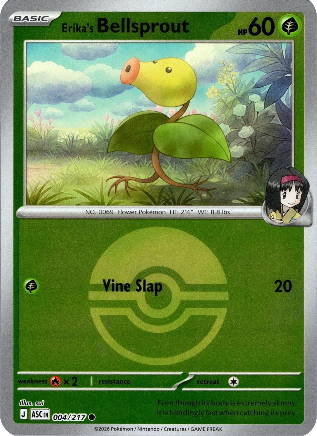 Erika's Bellsprout (004/217) (Poke Ball) [Mega Evolution: Ascended Heroes] | Exor Games Dartmouth