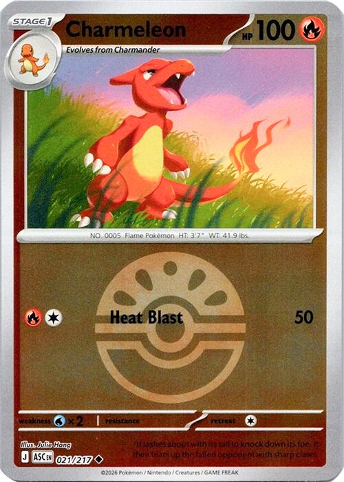 Charmeleon (021/217) (Quick Ball) [Mega Evolution: Ascended Heroes] | Exor Games Dartmouth