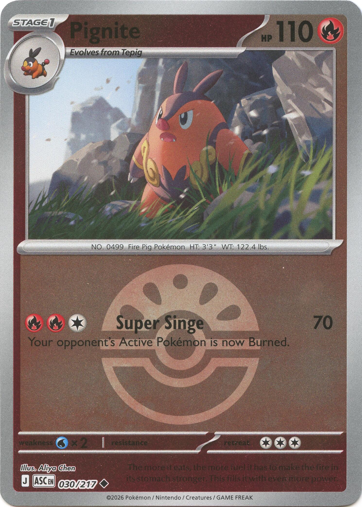 Pignite (030/217) (Friend Ball) [Mega Evolution: Ascended Heroes] | Exor Games Dartmouth