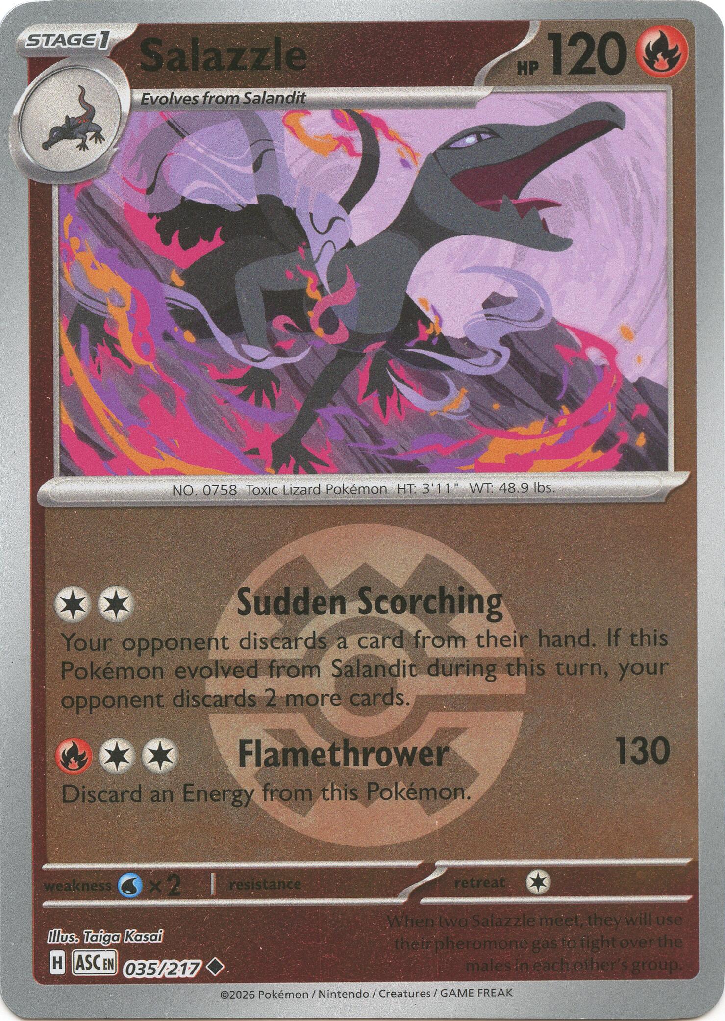 Salazzle (035/217) (Quick Ball) [Mega Evolution: Ascended Heroes] | Exor Games Dartmouth
