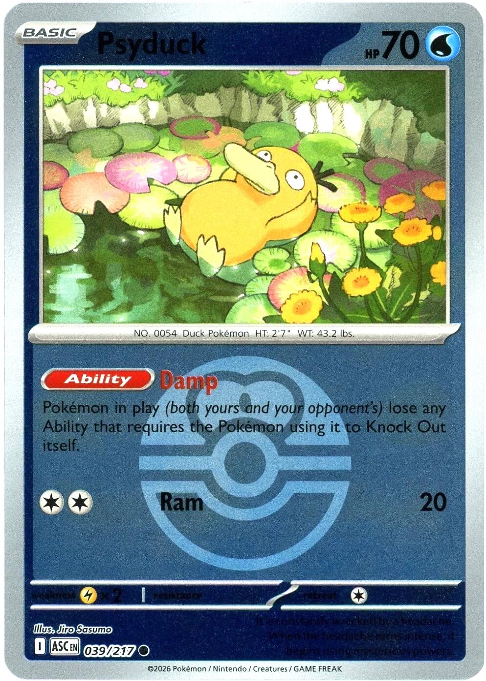 Psyduck (039/217) (Love Ball) [Mega Evolution: Ascended Heroes] | Exor Games Dartmouth
