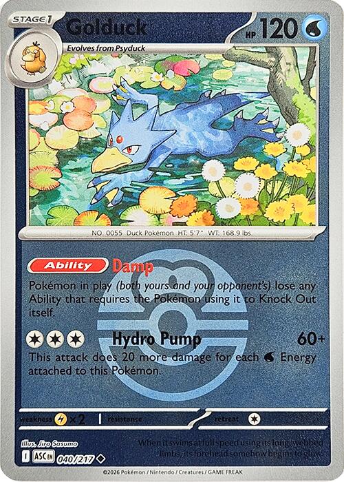 Golduck (040/217) (Love Ball) [Mega Evolution: Ascended Heroes] | Exor Games Dartmouth