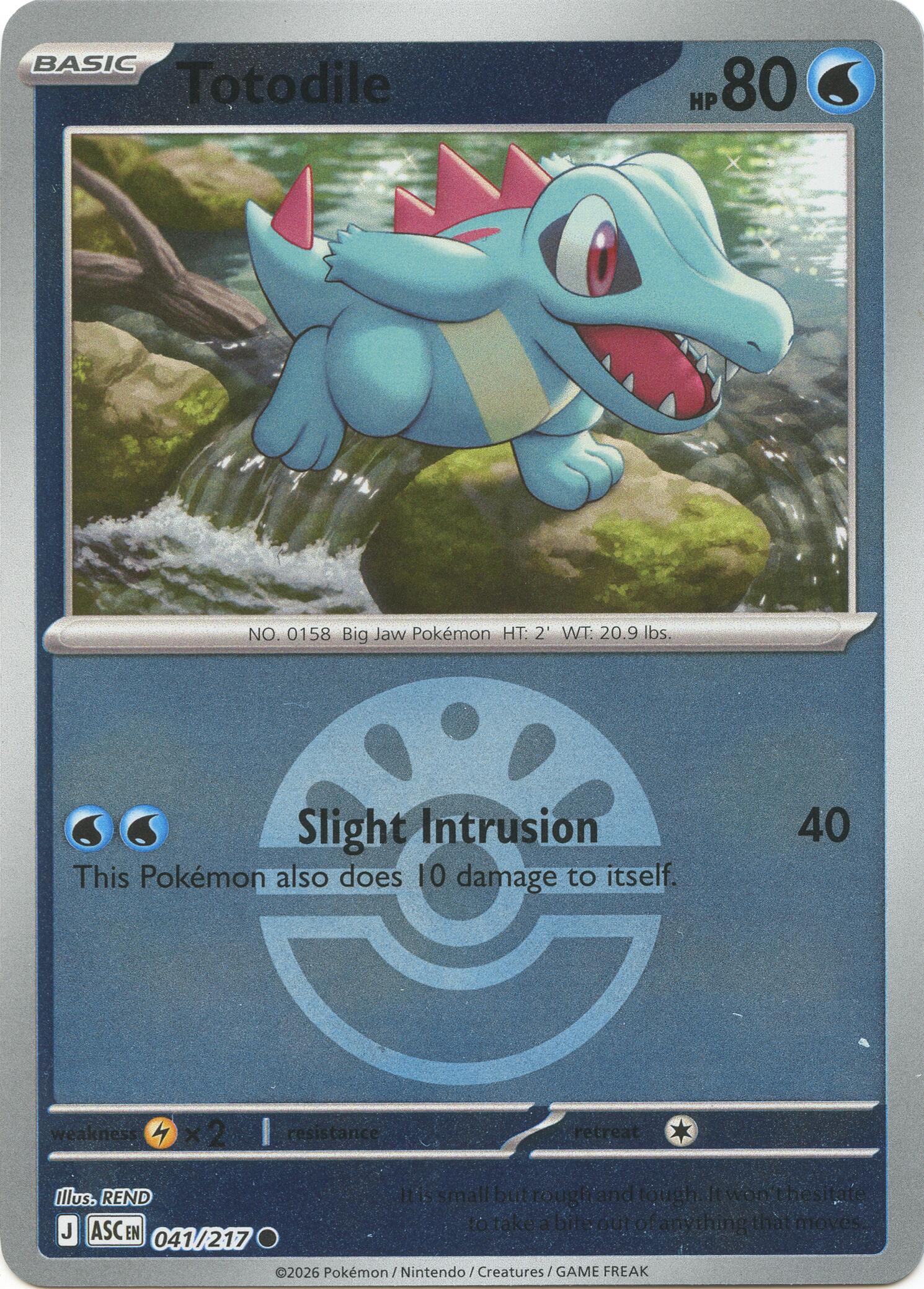 Totodile (041/217) (Friend Ball) [Mega Evolution: Ascended Heroes] | Exor Games Dartmouth