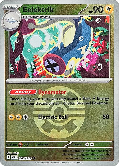 Eelektrik (060/217) (Quick Ball) [Mega Evolution: Ascended Heroes] | Exor Games Dartmouth