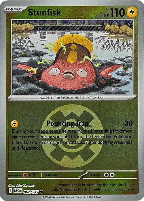 Stunfisk (062/217) (Quick Ball) [Mega Evolution: Ascended Heroes] | Exor Games Dartmouth