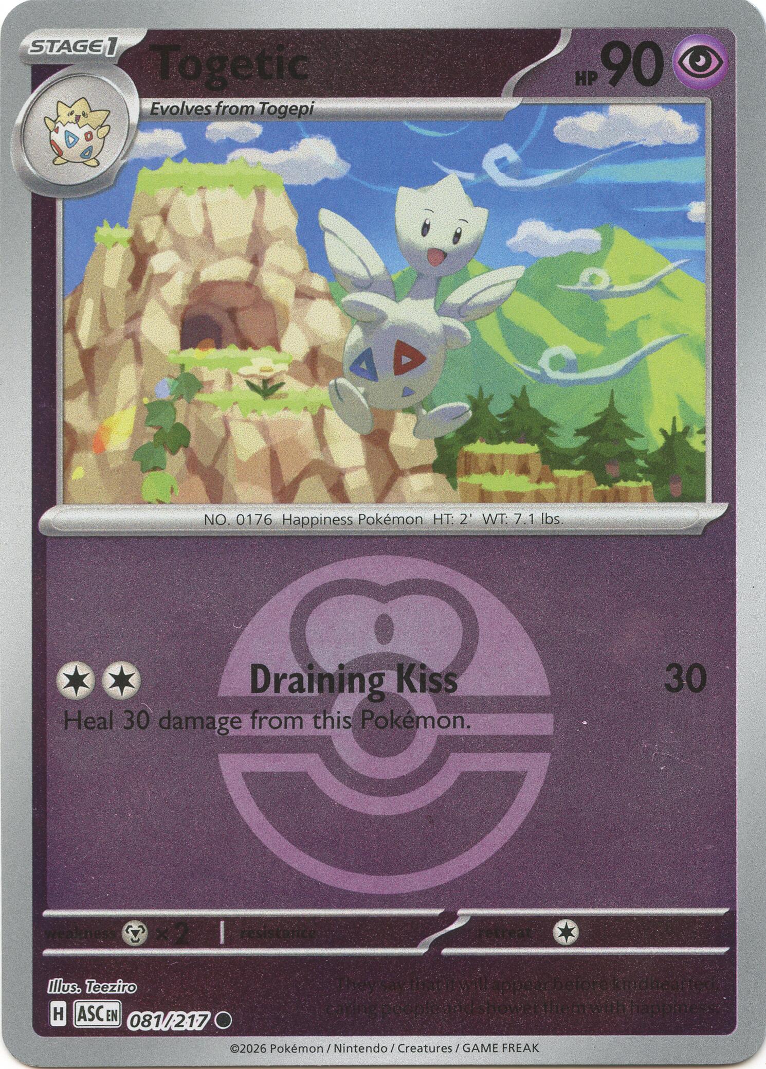 Togetic (081/217) (Love Ball) [Mega Evolution: Ascended Heroes] | Exor Games Dartmouth