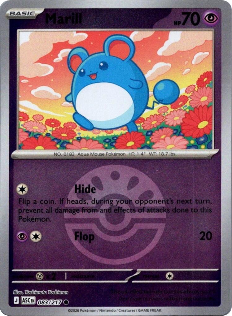 Marill (083/217) (Friend Ball) [Mega Evolution: Ascended Heroes] | Exor Games Dartmouth