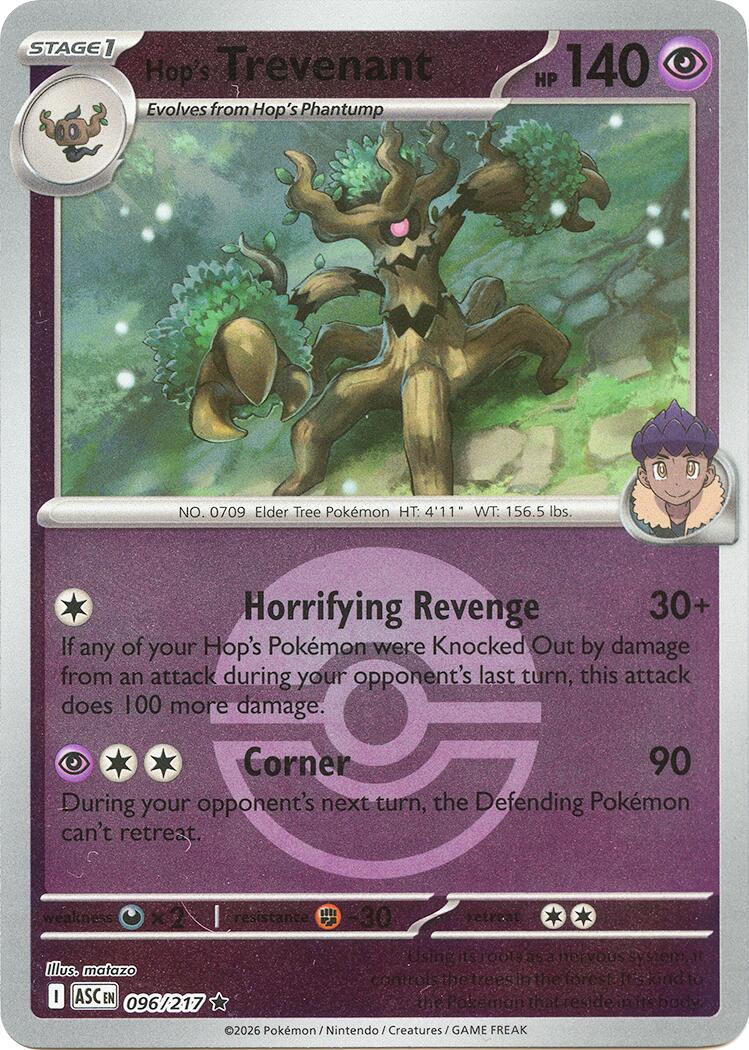 Hop's Trevenant (096/217) (Poke Ball) [Mega Evolution: Ascended Heroes] | Exor Games Dartmouth