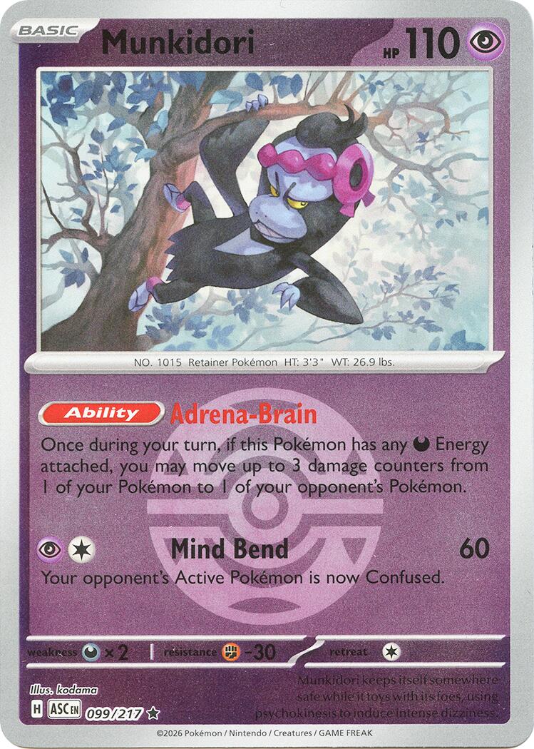 Munkidori (099/217) (Dusk Ball) [Mega Evolution: Ascended Heroes] | Exor Games Dartmouth