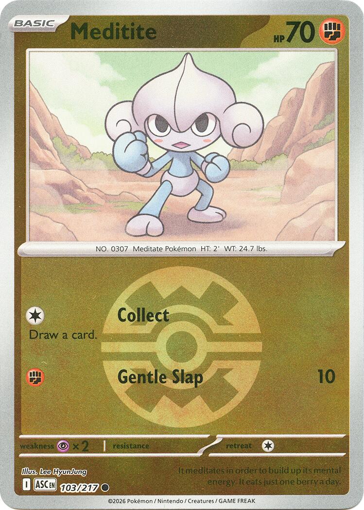 Meditite (103/217) (Quick Ball) [Mega Evolution: Ascended Heroes] | Exor Games Dartmouth