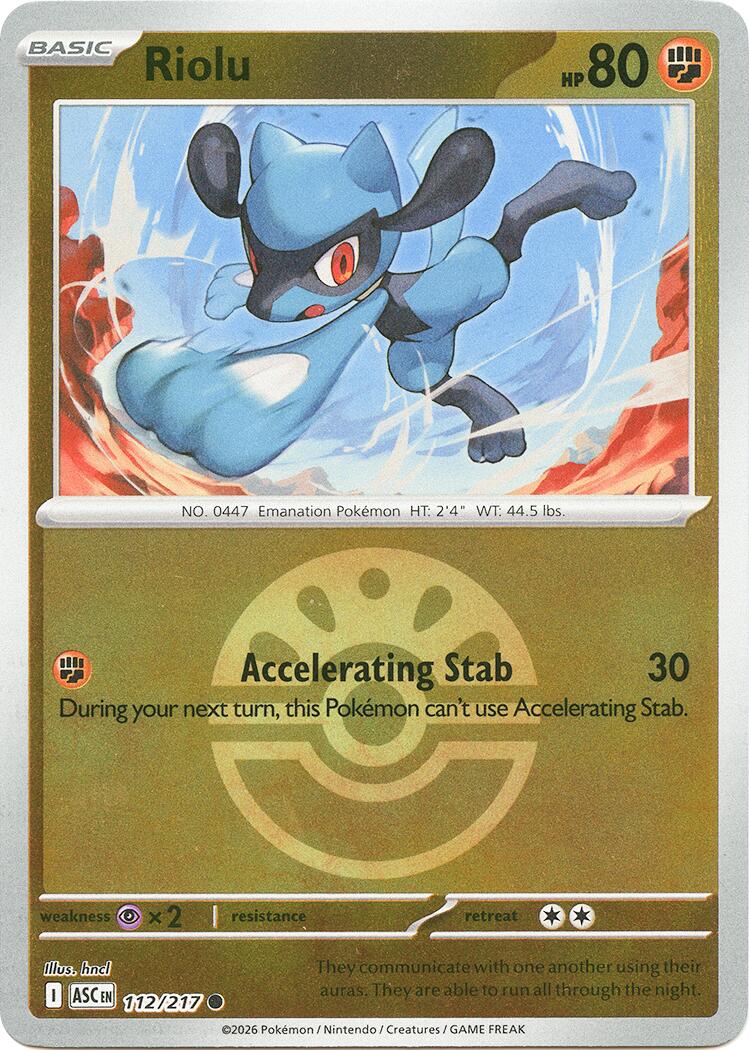 Riolu (112/217) (Friend Ball) [Mega Evolution: Ascended Heroes] | Exor Games Dartmouth