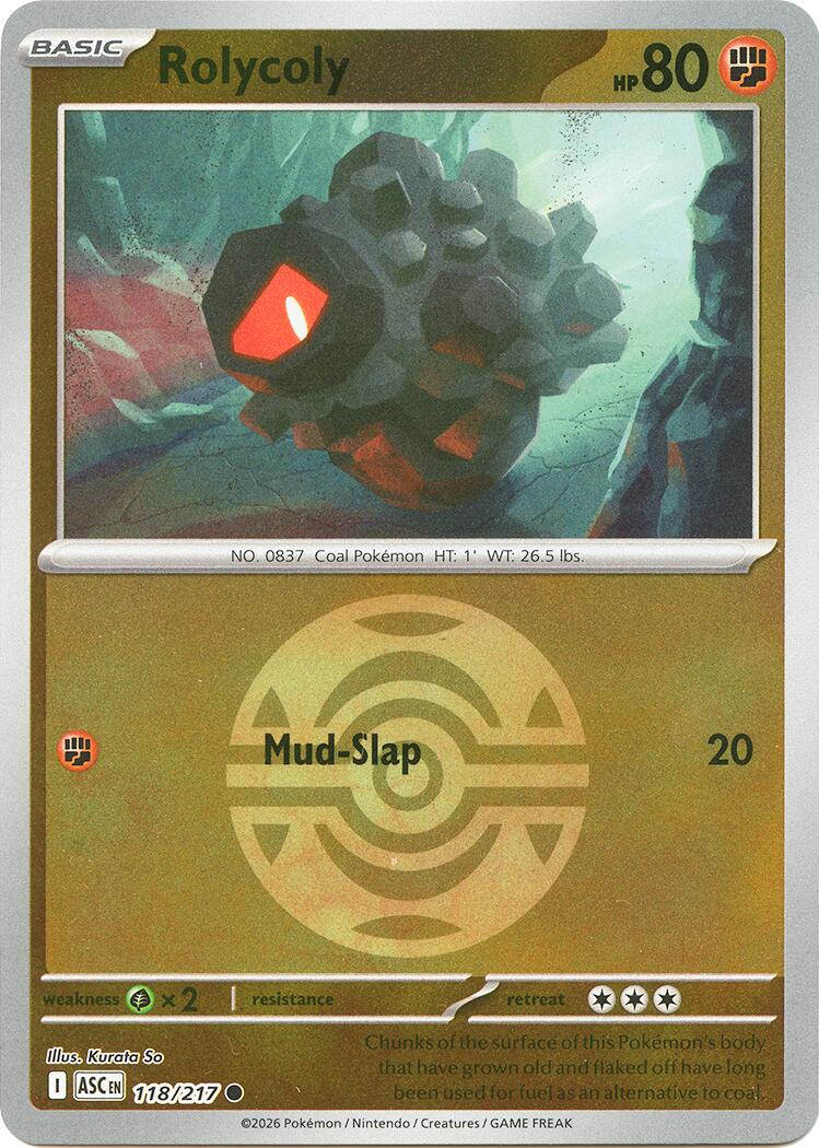 Rolycoly (118/217) (Dusk Ball) [Mega Evolution: Ascended Heroes] | Exor Games Dartmouth