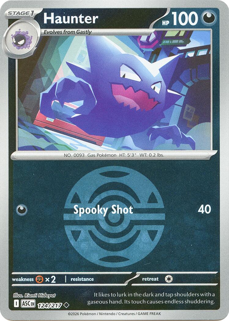 Haunter (124/217) (Dusk Ball) [Mega Evolution: Ascended Heroes] | Exor Games Dartmouth